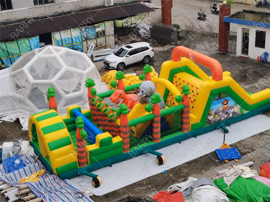 Massive Adult Kids High Inflatable Obstacle Challenge Boot Camp Inflatable Obstacle Course for Sale