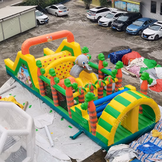 Massive Adult Kids High Inflatable Obstacle Challenge Boot Camp Inflatable Obstacle Course for Sale