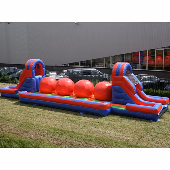 5K aufblasbarer Laufhindernis-Event Riesiger aufblasbarer 5K-Hindernisparcours im Hüpfburgpark zum Verkauf