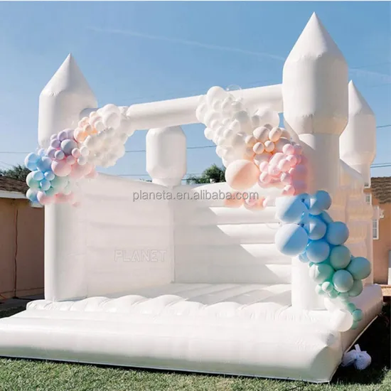  Kostenloser Luftversand bis zur Haustür!  2022 Neueste 13X13FT 4X4m Outdoor Aufblasbare Hochzeit Türsteher Weiß Hüpfburg Hüpfburg Hüpfburg